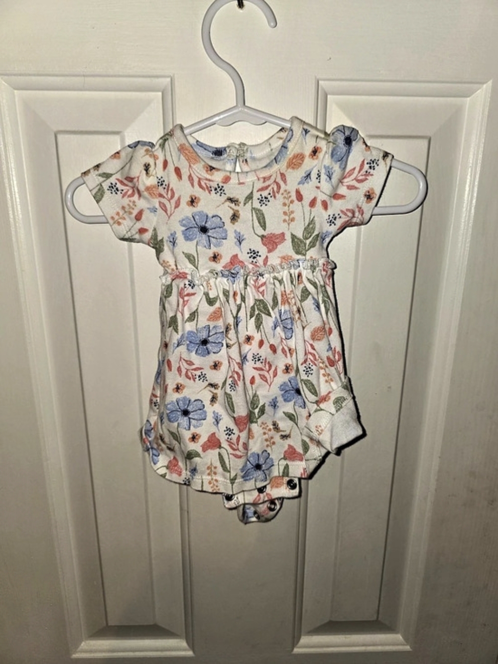 carter's Floral Romper Newborn Like New